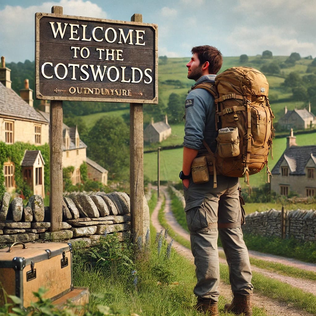 Camping in the Cotswolds.