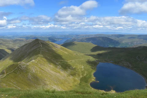 Exploring Helvellyn.