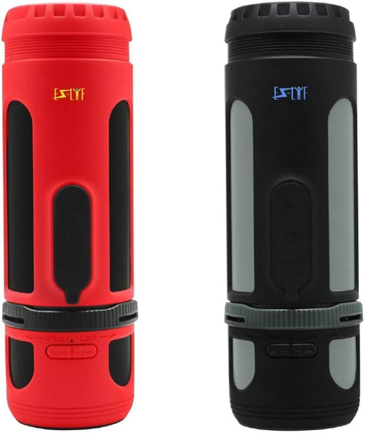 EZ-LYF Super-Portable Bluetooth Speaker Device, 4 in 1 Wireless Music Player with Camping Lantern, Torch and IPX4 Waterproof USB Power Bank with 360° Stereo Sound